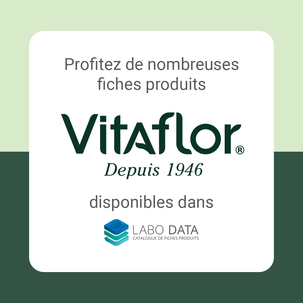 Vitaflor est disponible sur LaboData avec ses fiches produits pour ecommerce